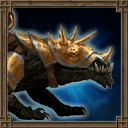 Черный боевой ящер