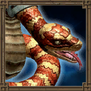 Красная змея